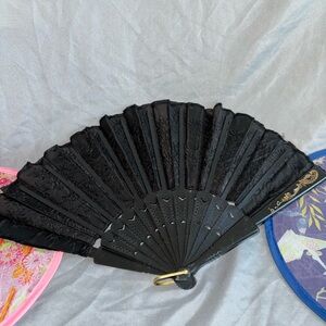 RAVELUXE 🥳 Rave / Party Handheld Fan 🪭 ⚡️⚡️⚡️Black ⚡️⚡️⚡️